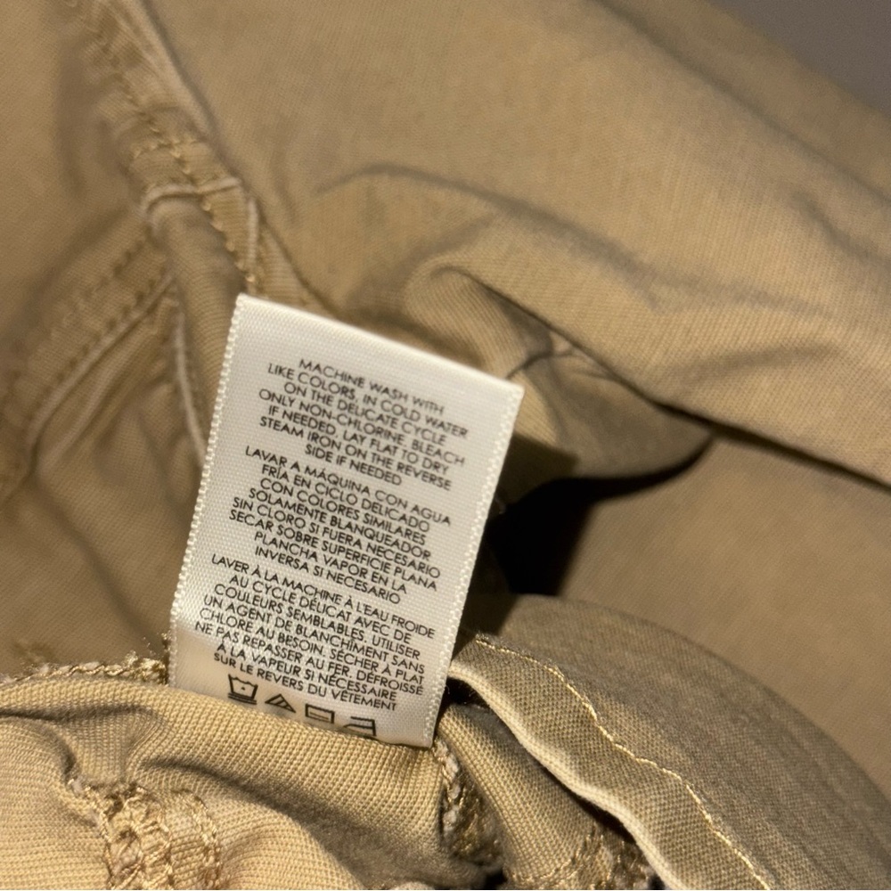 CABI Camp Canvas Utility Jacket Khaki Peplum Button Accents Women’s Small NWOT - Picture 6 of 7